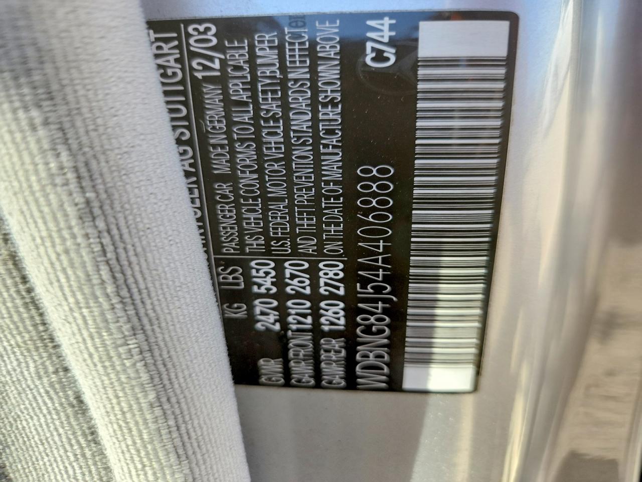 MERCEDES BENZ 500 2004 — 13
