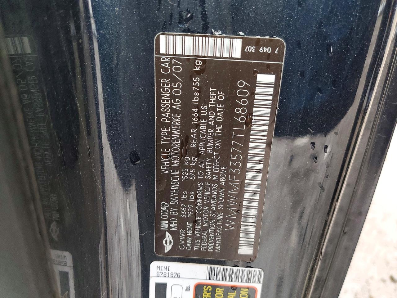 MINI COOPER 2007 — 14
