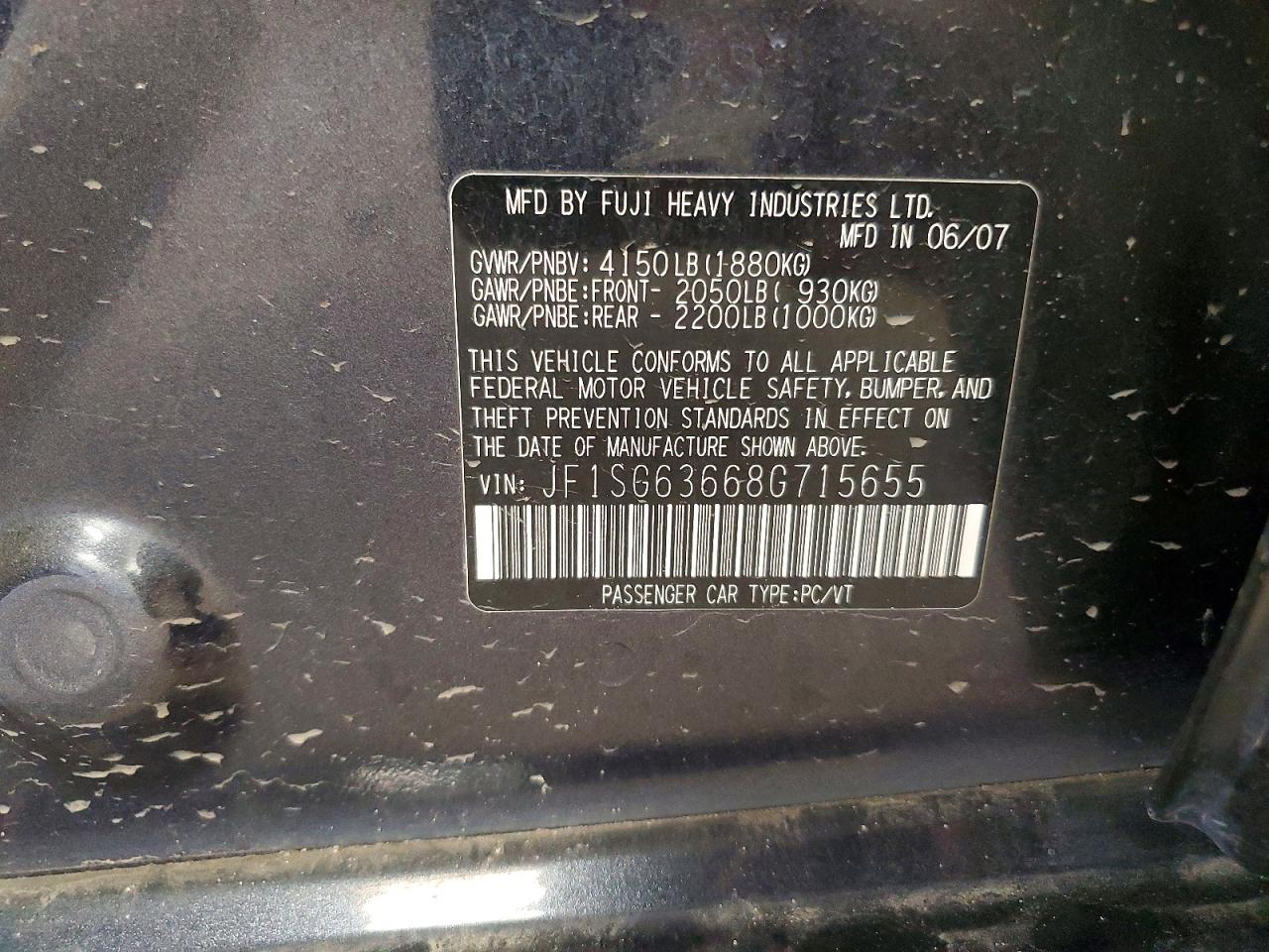 SUBARU FORESTER 2008 — 14
