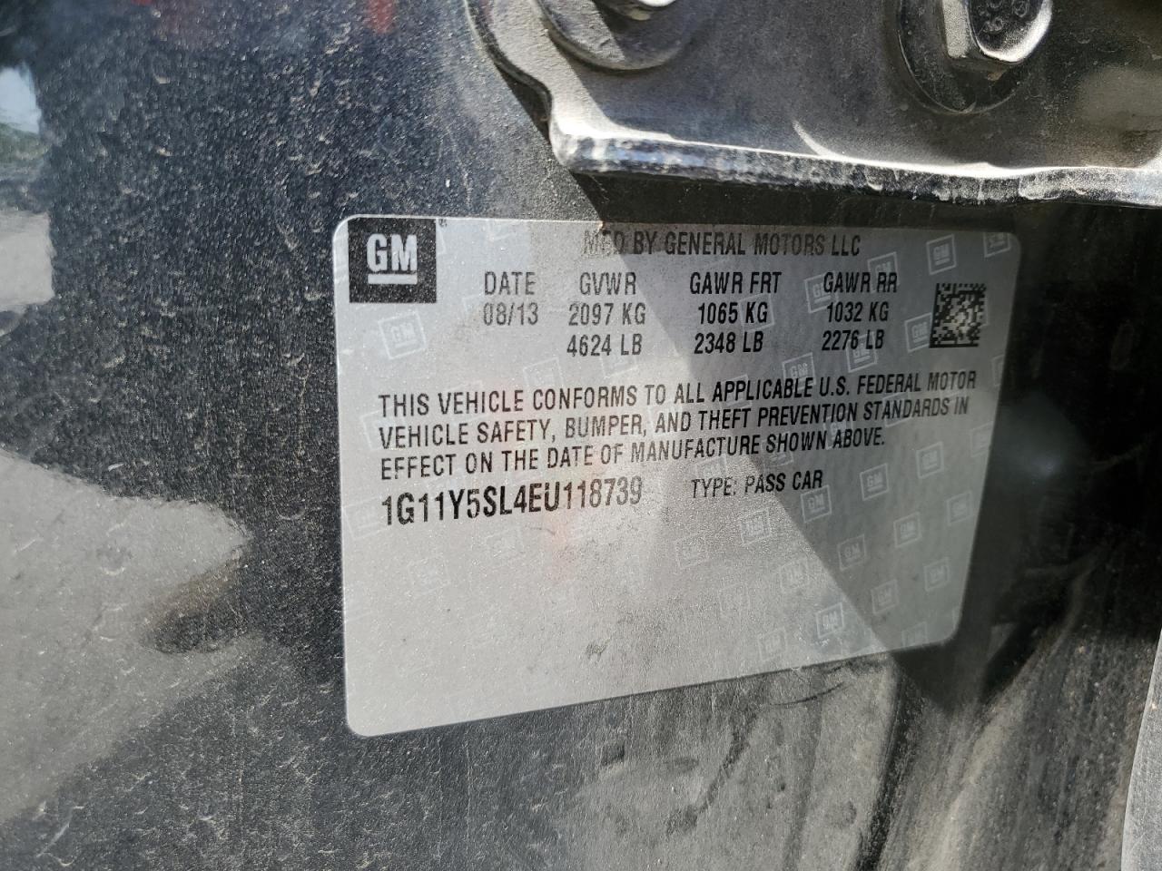 CHEVROLET IMPALA 2014 — 13
