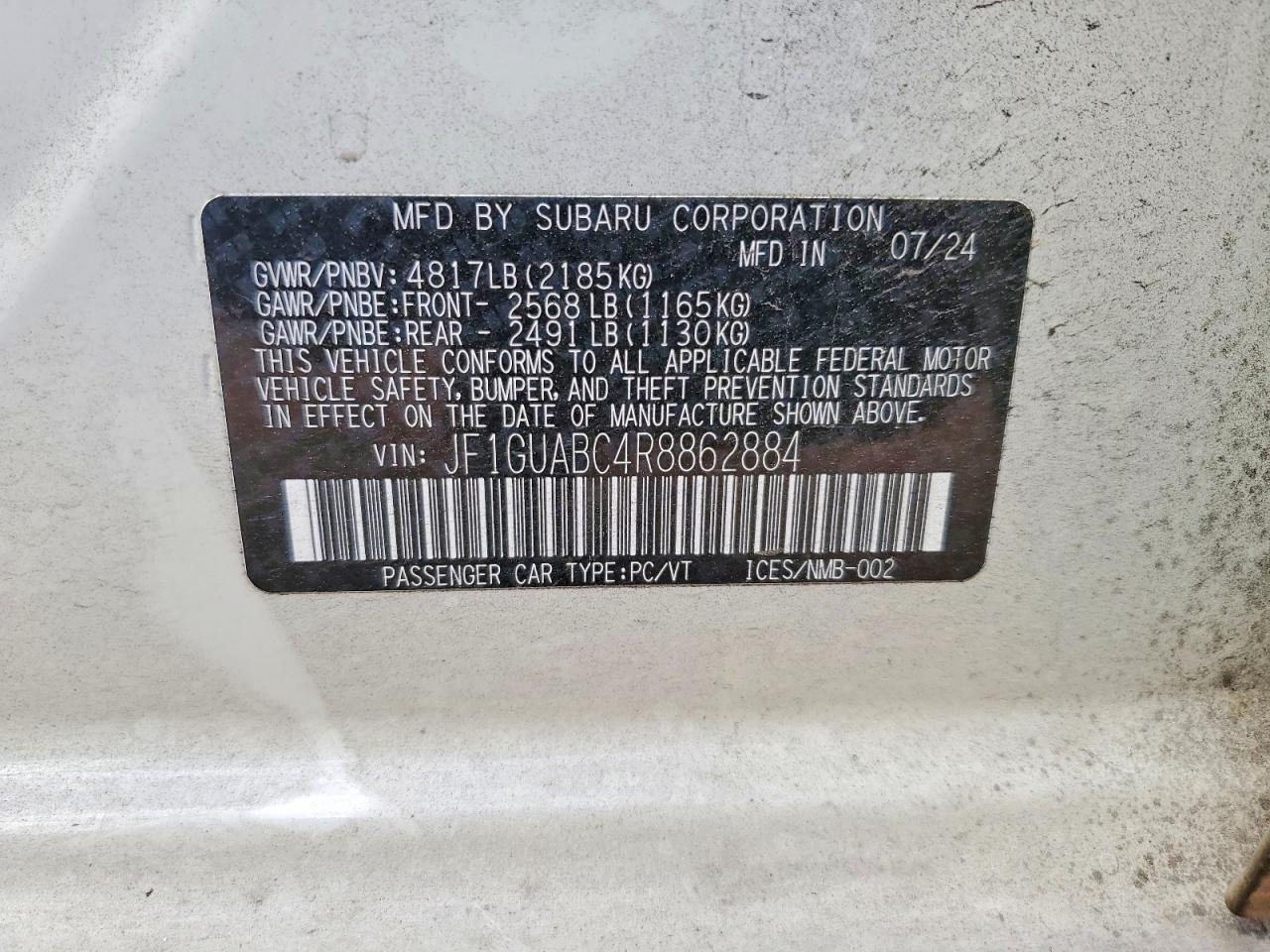 SUBARU IMPREZA 2024 — 13