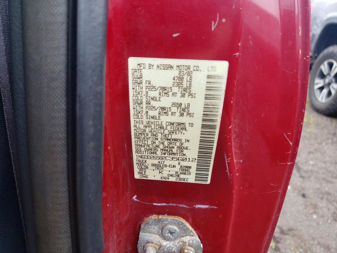 NISSAN FRONTIER 2002 — 13