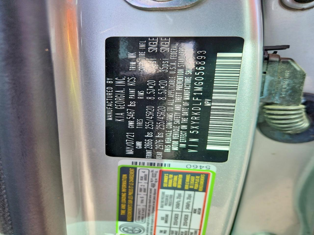 KIA SORENTO 2021 — 14
