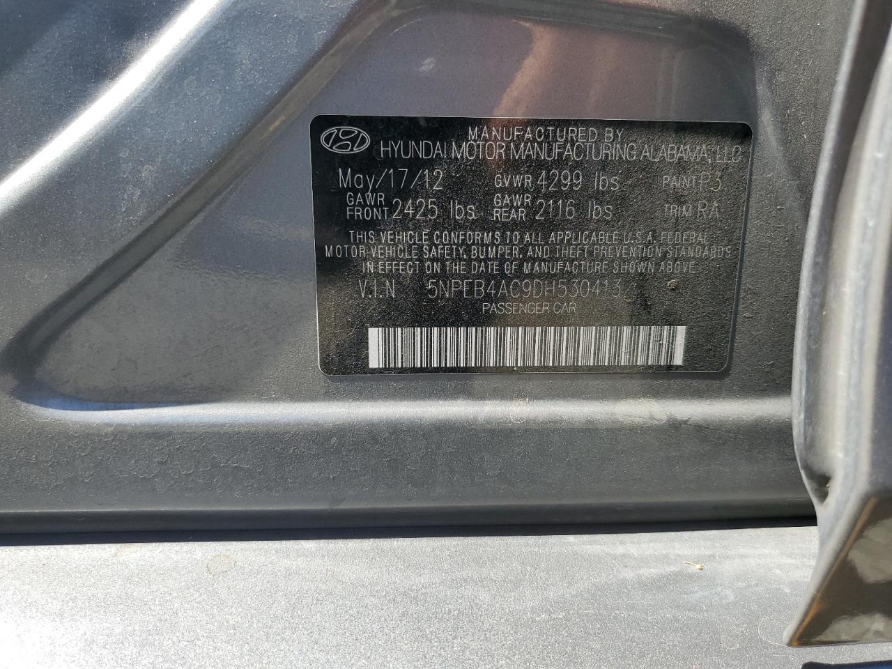 HYUNDAI SONATA 2013 — 13