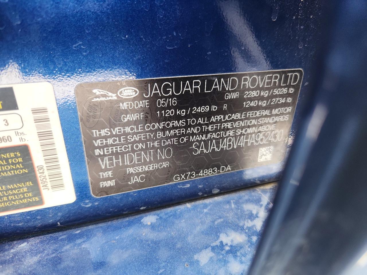 JAGUAR XE 2017 — 13