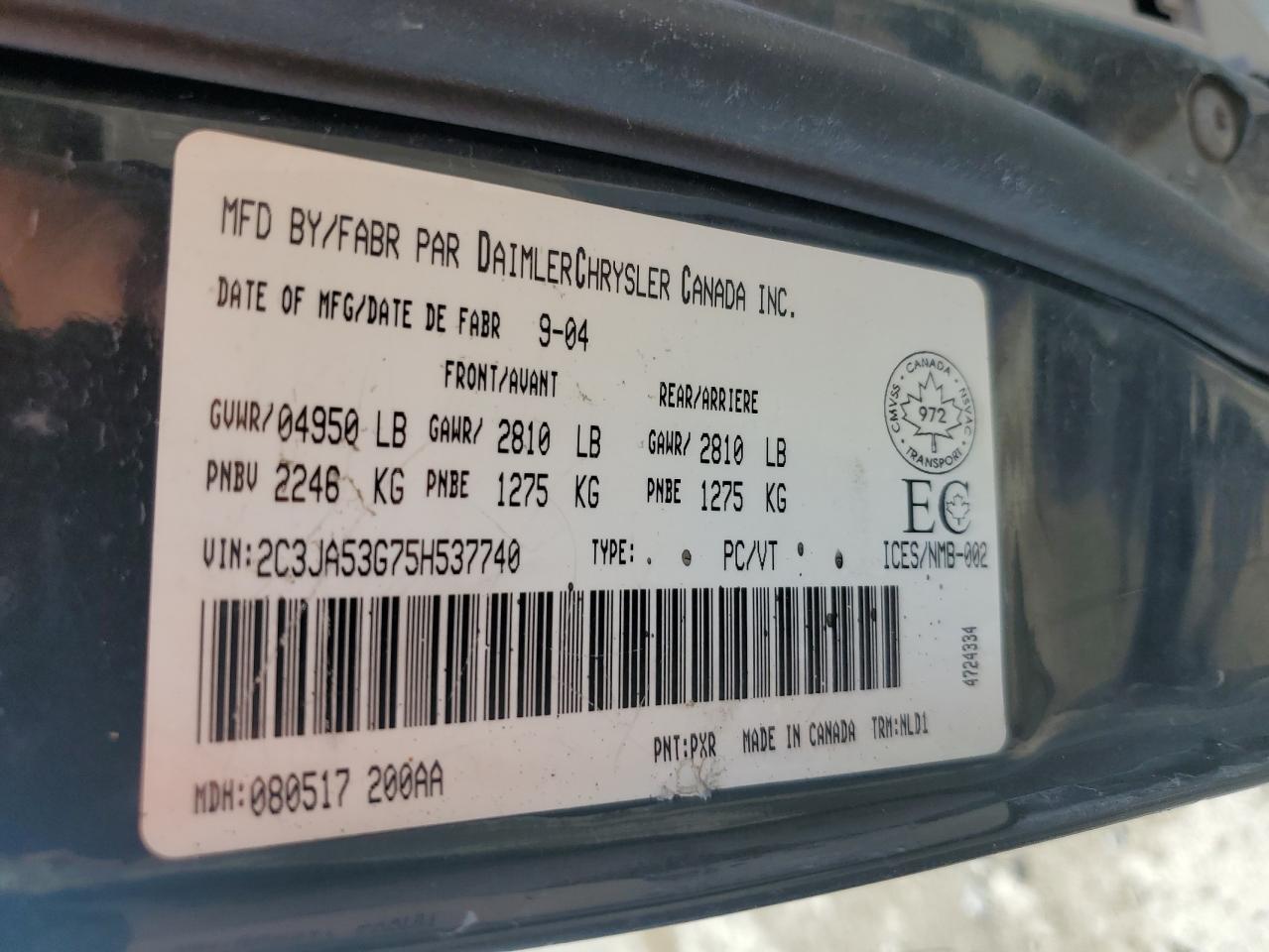 CHRYSLER 300 2005 — 13
