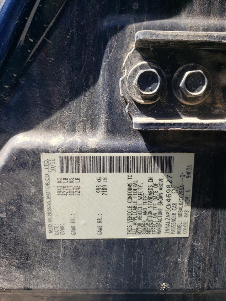 NISSAN ALTIMA 2012 — 13