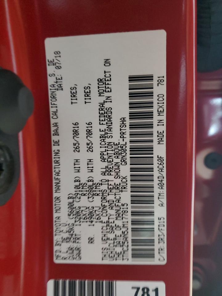 TOYOTA TACOMA 2018 — 13