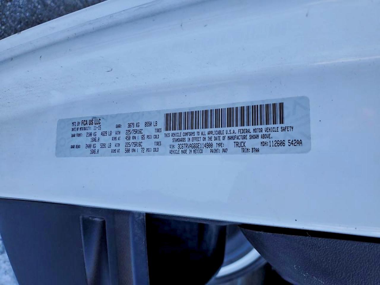 RAM PROMASTER 1500 2016 — 14