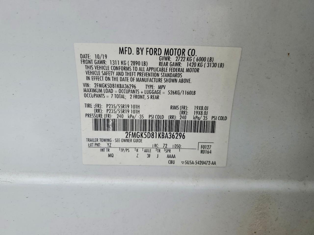 Ford Flex 2019 — 14