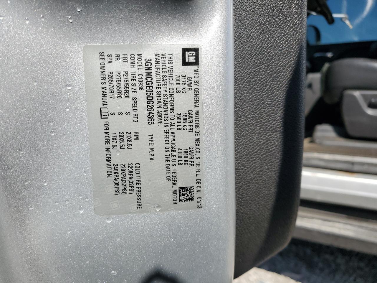 CHEVROLET AVALANCHE 2013 — 14