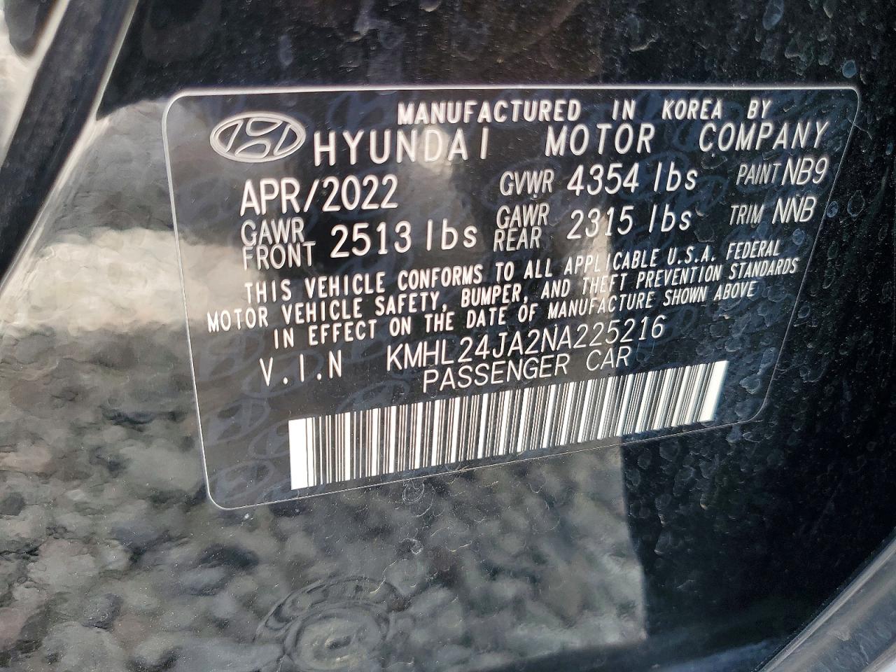 HYUNDAI SONATA 2022 — 14