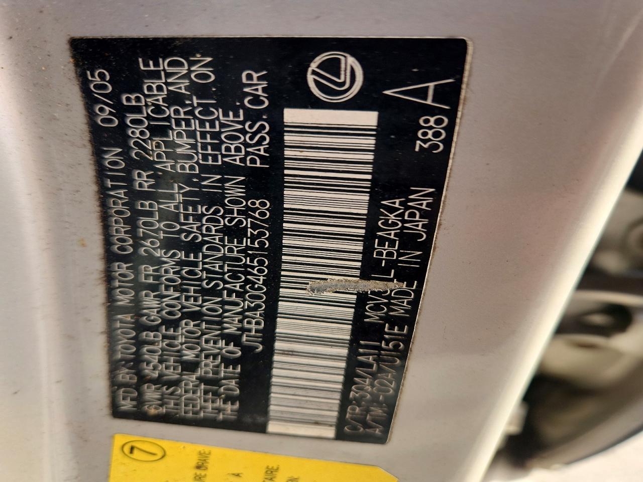 LEXS ES 330 2006 — 13