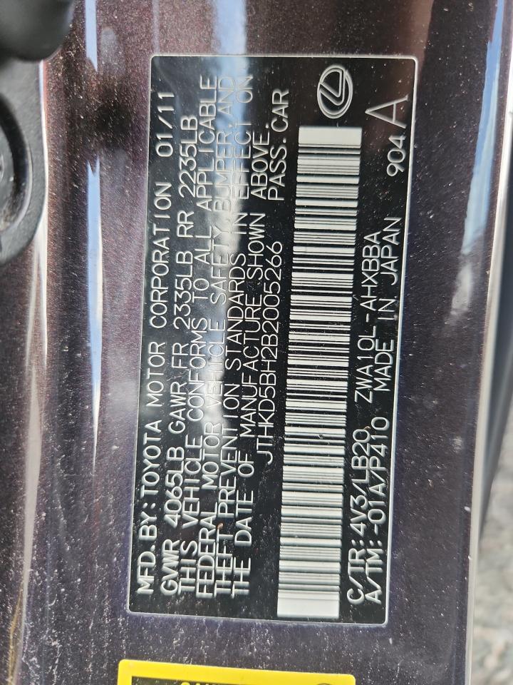 LEXUS CT 200H 2011 — 13