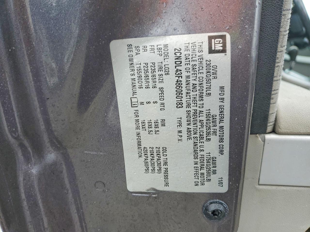 CHEVROLET EQUINOX 2008 — 13