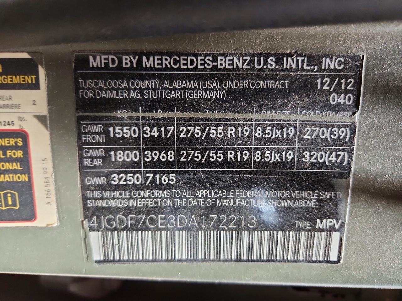 MERCEDES-BENZ GL 2013 — 15