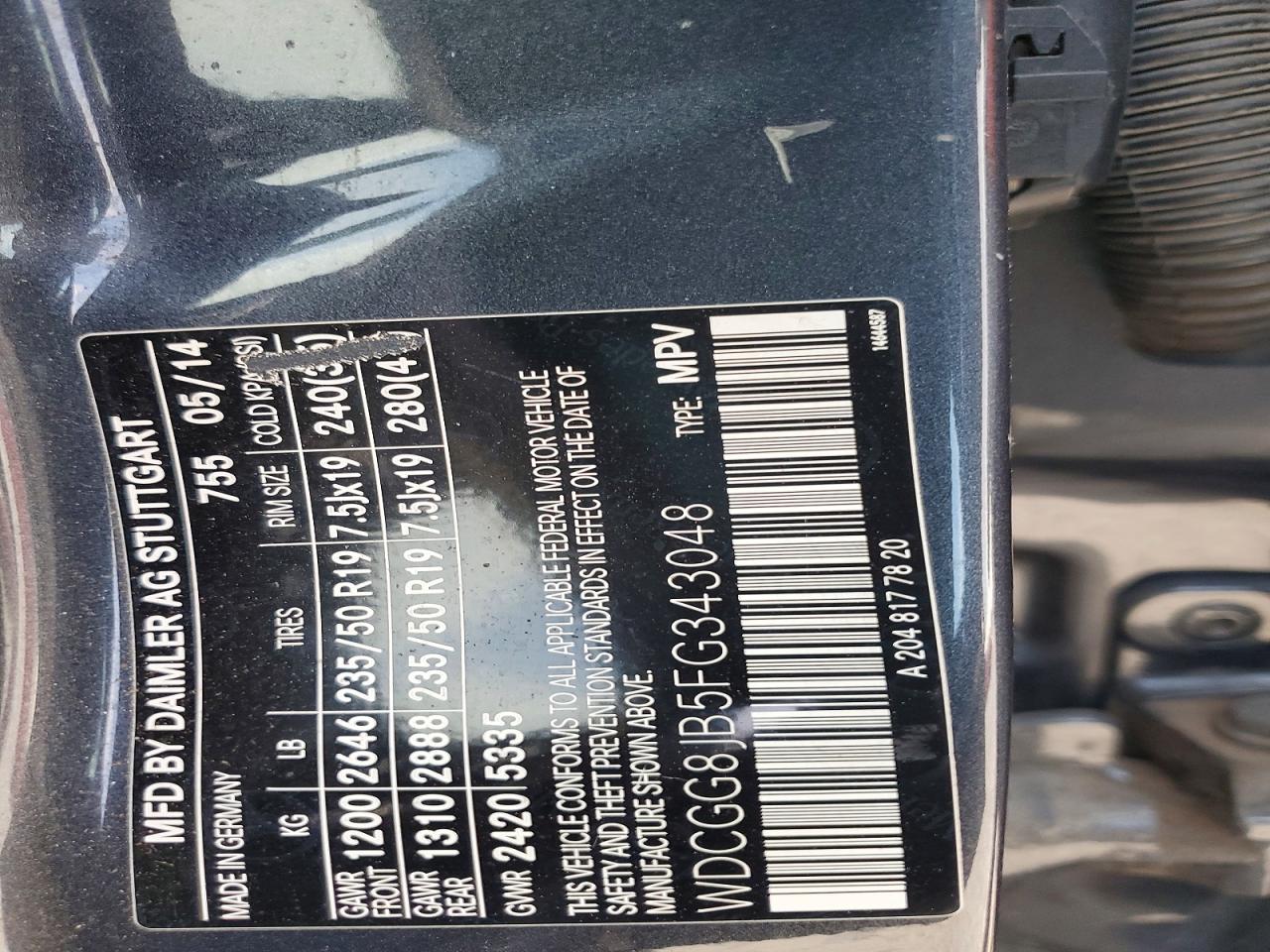 MERCEDES-BENZ GLK 2015 — 13