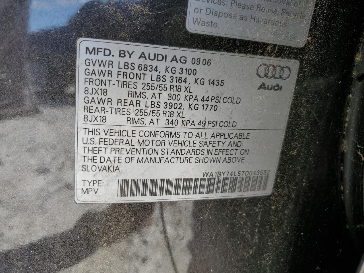 AUDI Q7 2007 — 14