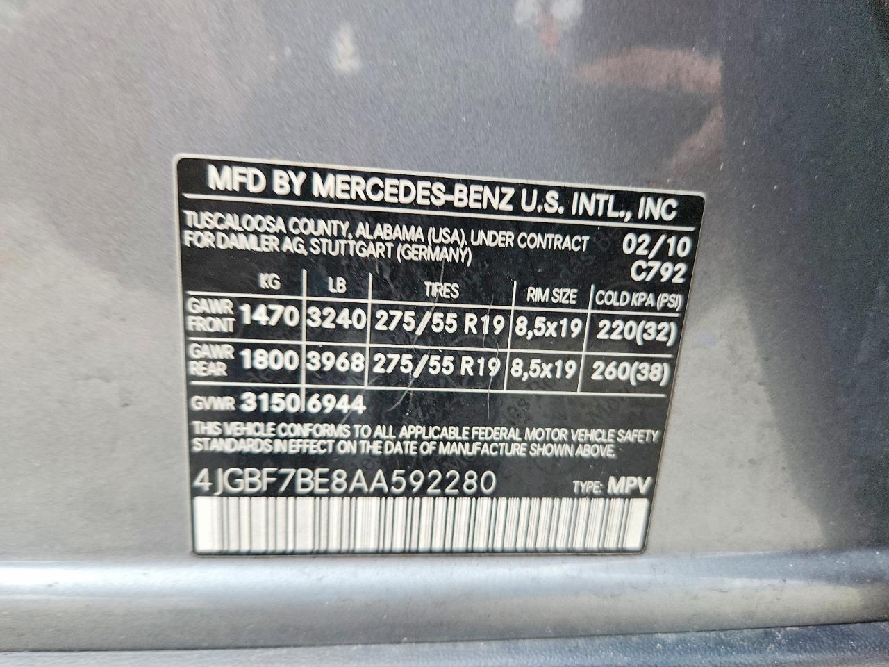 MERCEDES-BENZ GL 2010 — 14