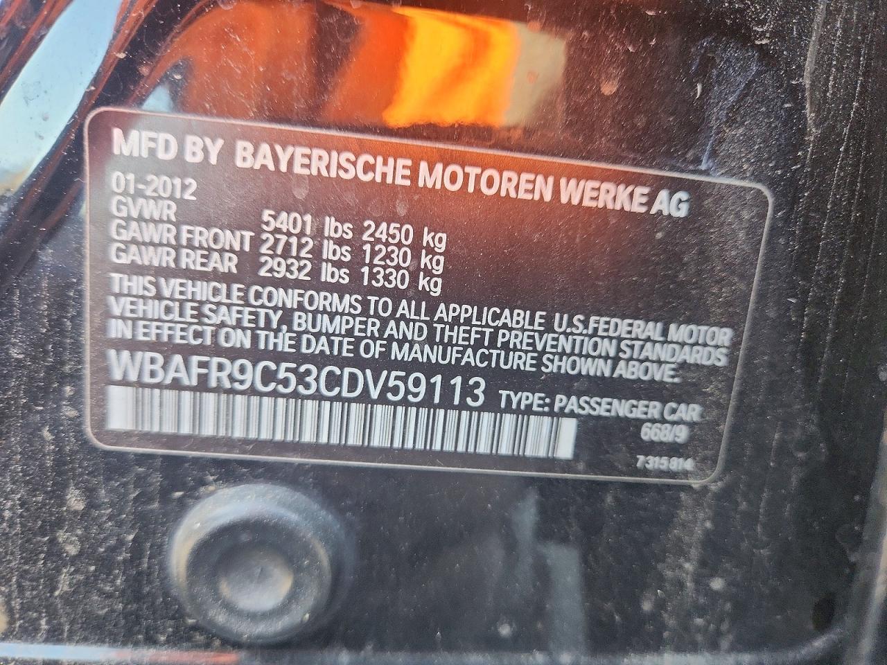 BMW 550 2012 — 13