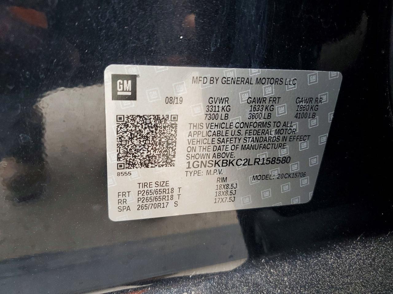 CHEVROLET TAHOE 2020 — 14