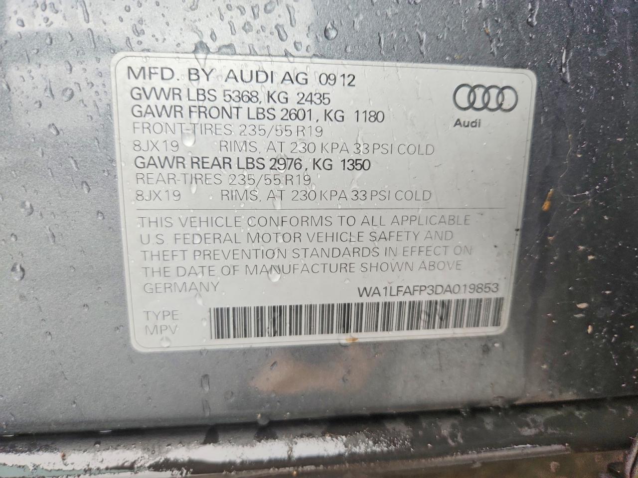 AUDI Q5 2013 — 13