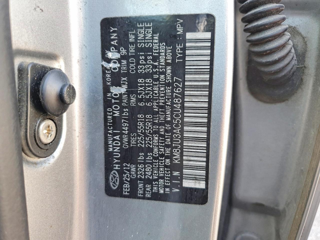 HYUNDAI TUCSON 2012 — 14