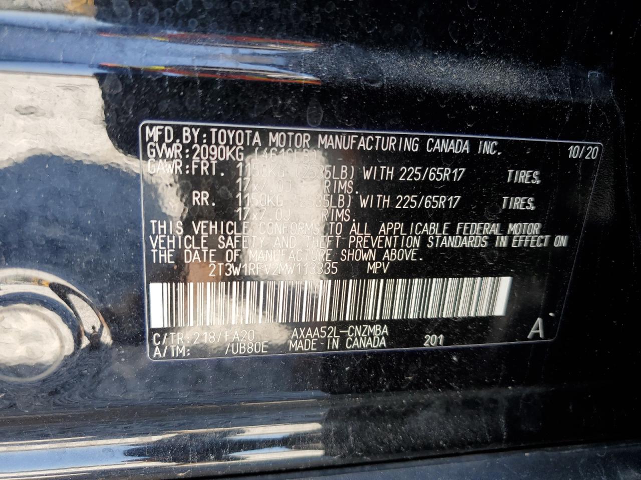 TOYOTA RAV4 2021 — 15
