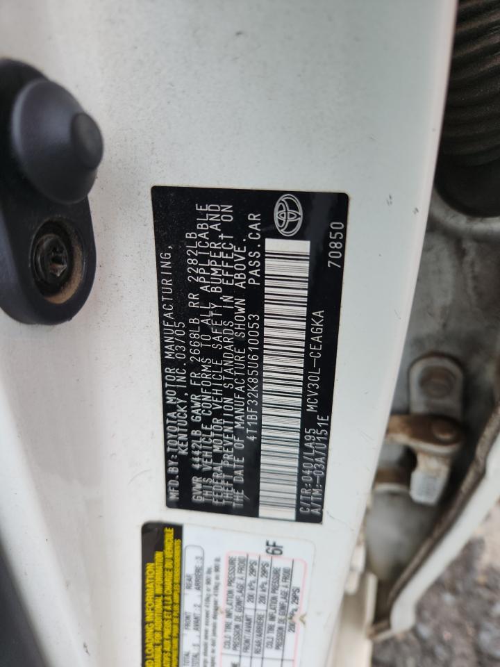 TOYOTA CAMRY 2005 — 13