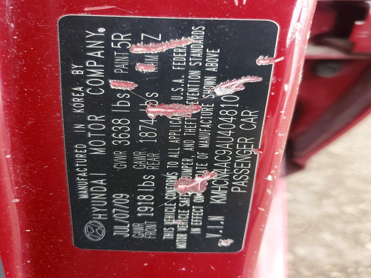 HYUNDAI ACCENT 2010 — 13