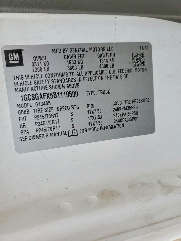 CHEVROLET EXPRESS G1500 2011 — 14