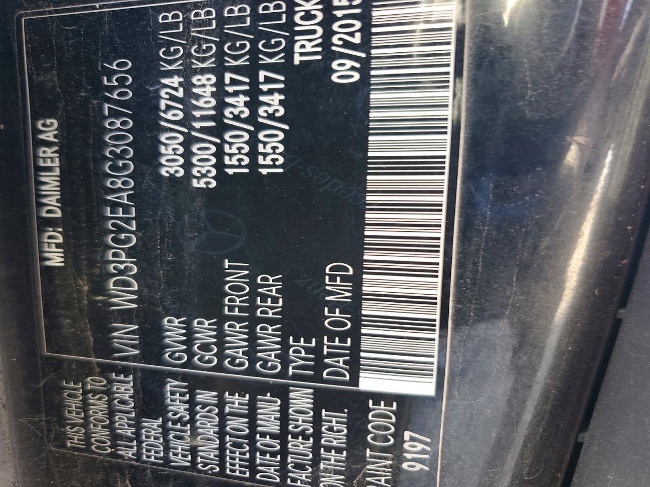 MERCEDES BENZ METRIS 2016 — 14