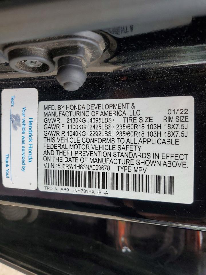 HONDA CR-V EX 2022 — 14
