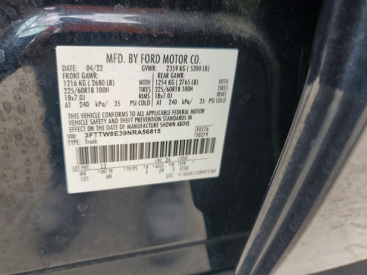 FORD MAVERICK 2022 — 13
