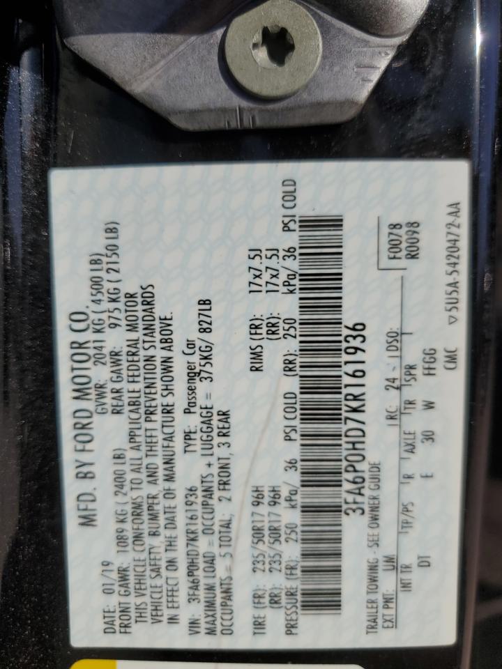FORD FUSION 2019 — 14