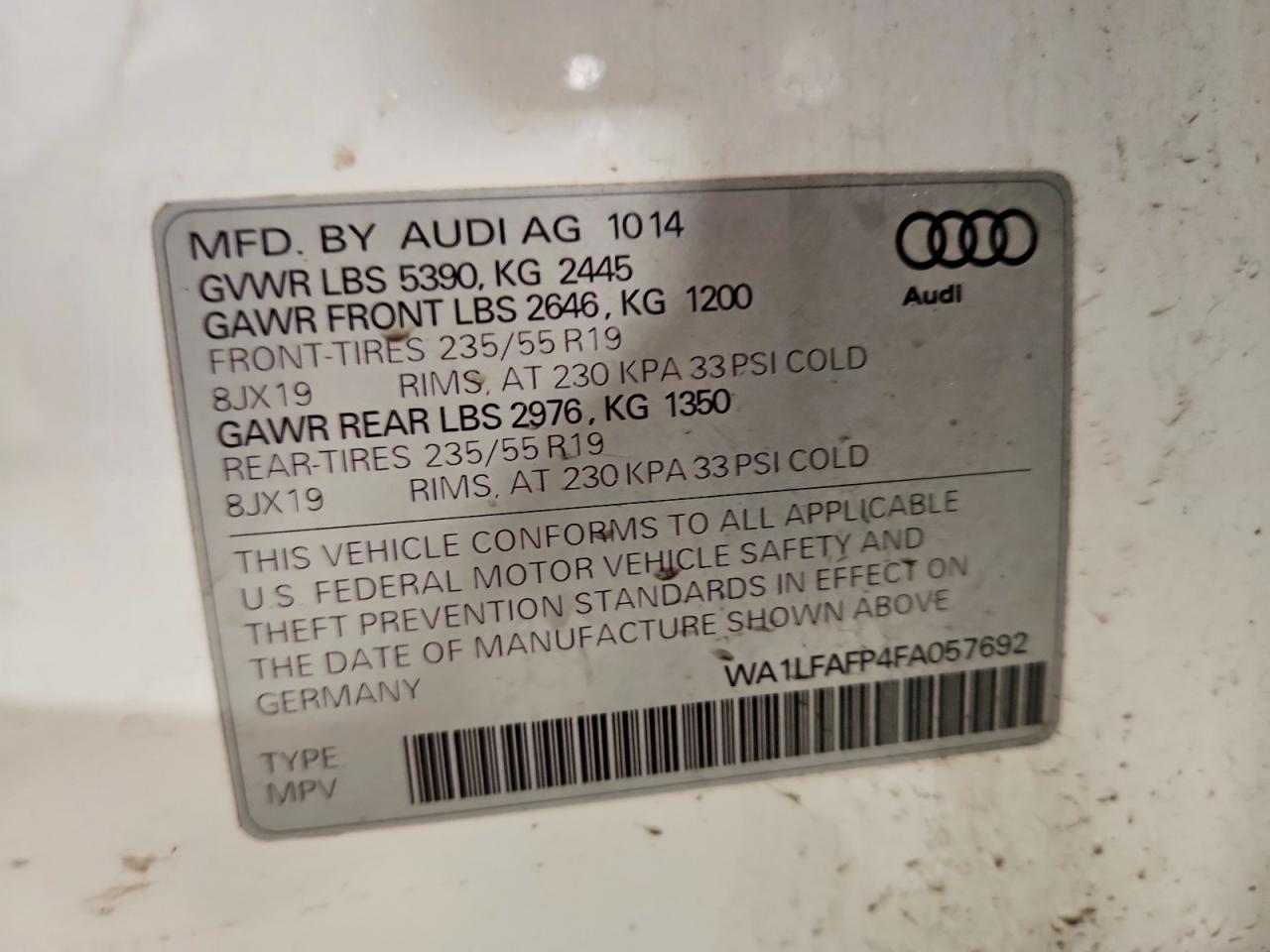 AUDI Q5 2015 — 14