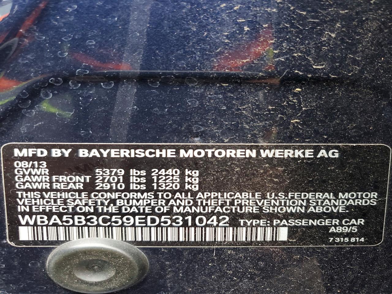 BMW 535 2014 — 13