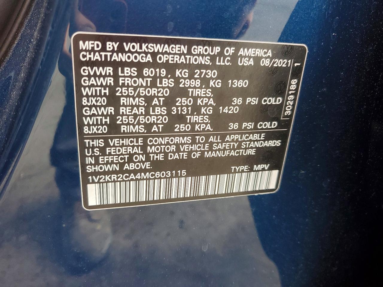 VOLKSWAGEN ATLAS 2021 — 14