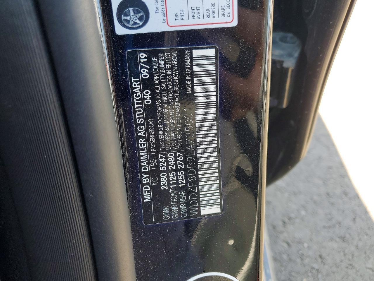 MERCEDES-BENZ E CLASS 2020 — 13