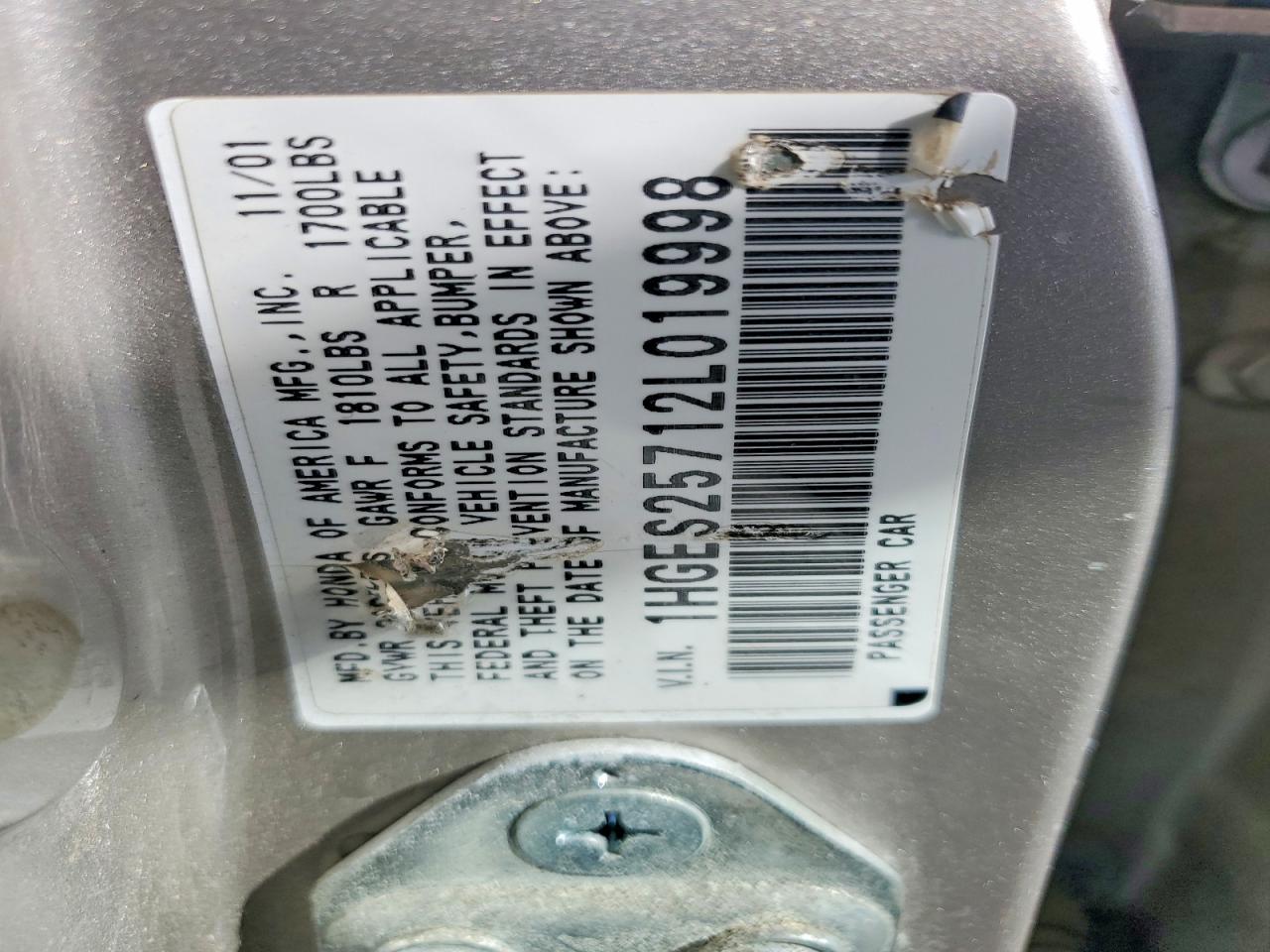 HONDA CIVIC 2002 — 13