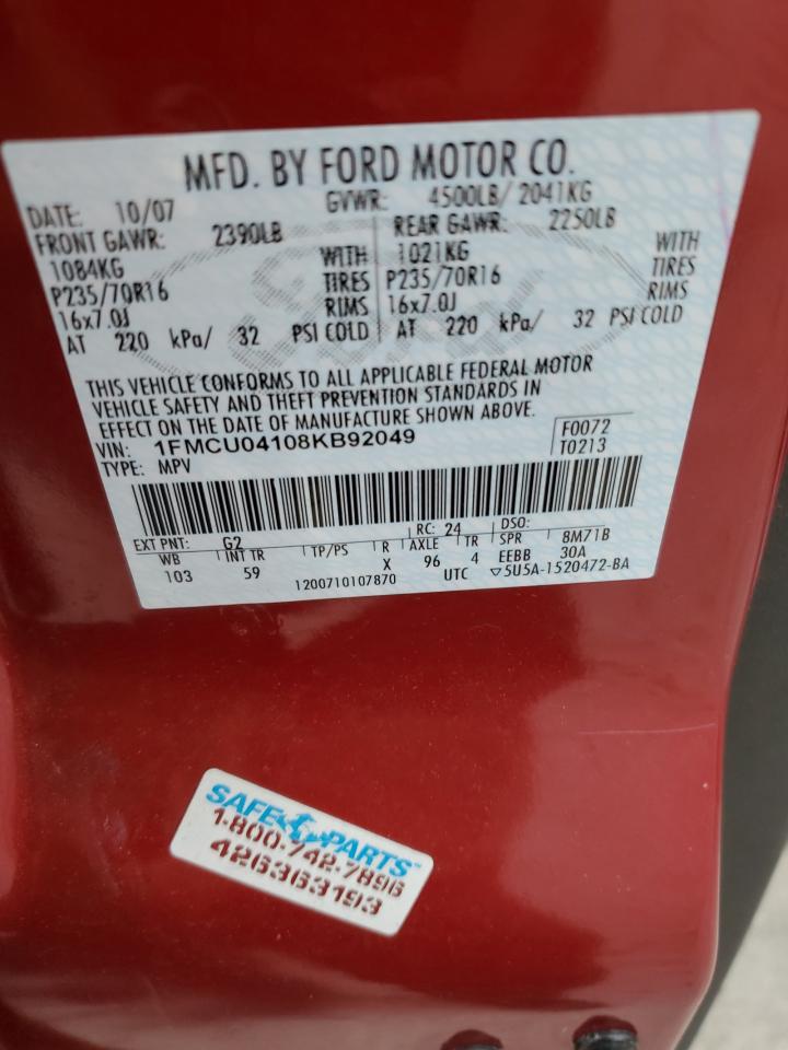 FORD ESCAPE 2008 — 15