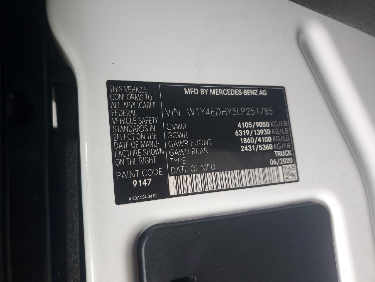 MERCEDES-BENZ SPRINTER CARGO 2500 2020 — 14