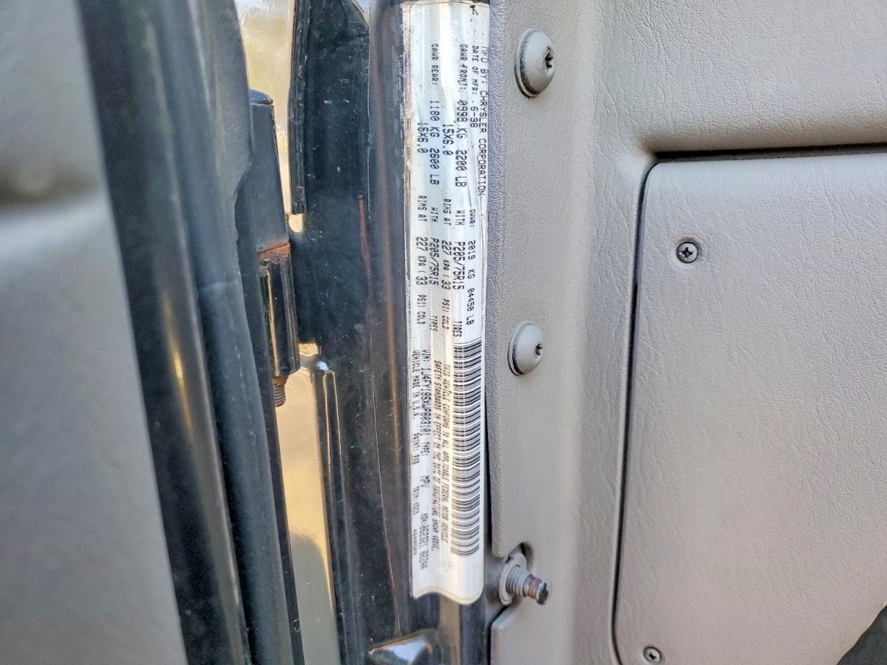 JEEP WRANGLER / TJ 1998 — 13