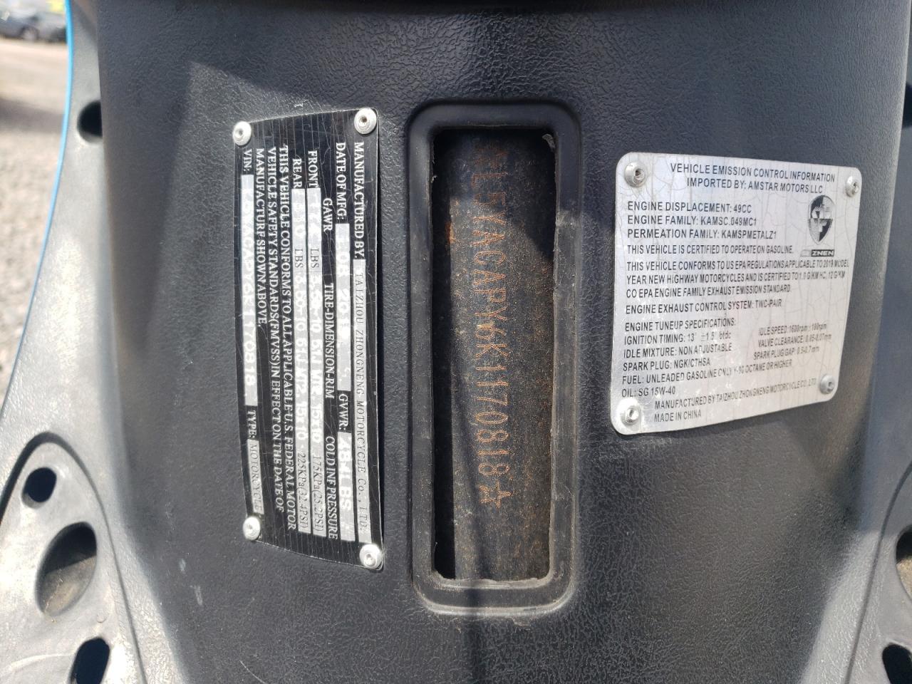 ZHON MOPED 2019 — 10