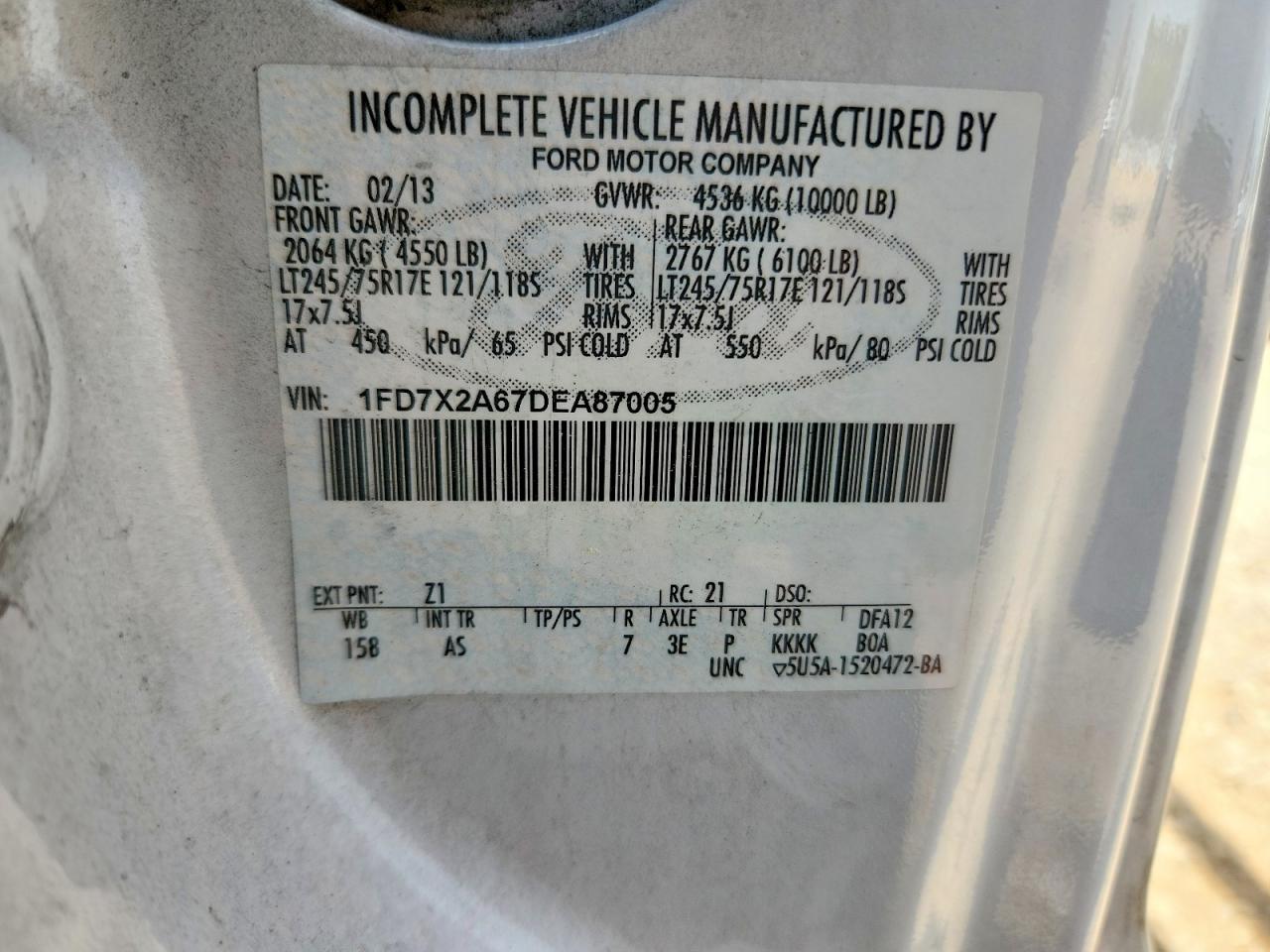 FORD F250 2013 — 14