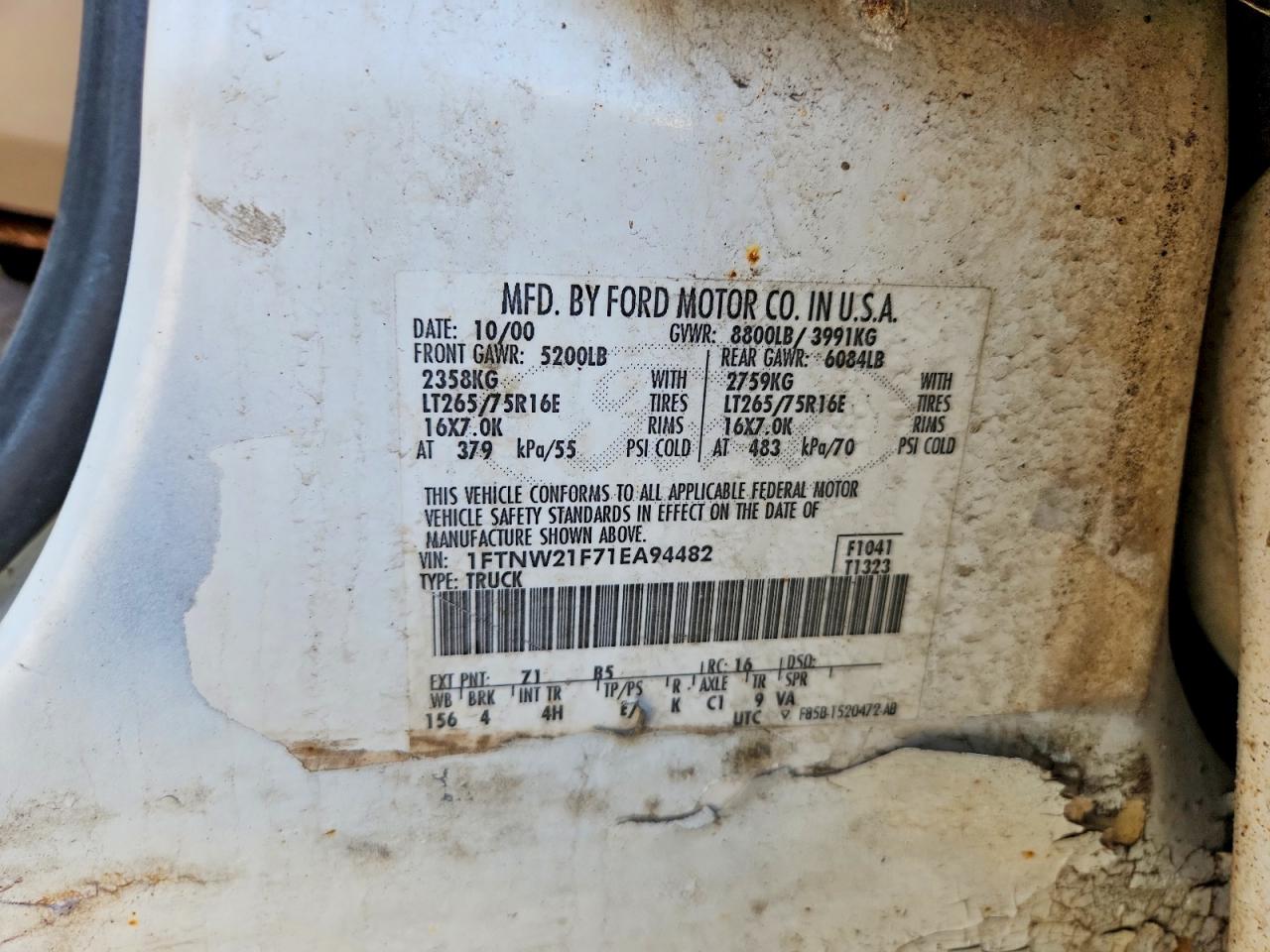 FORD F250 2001 — 14