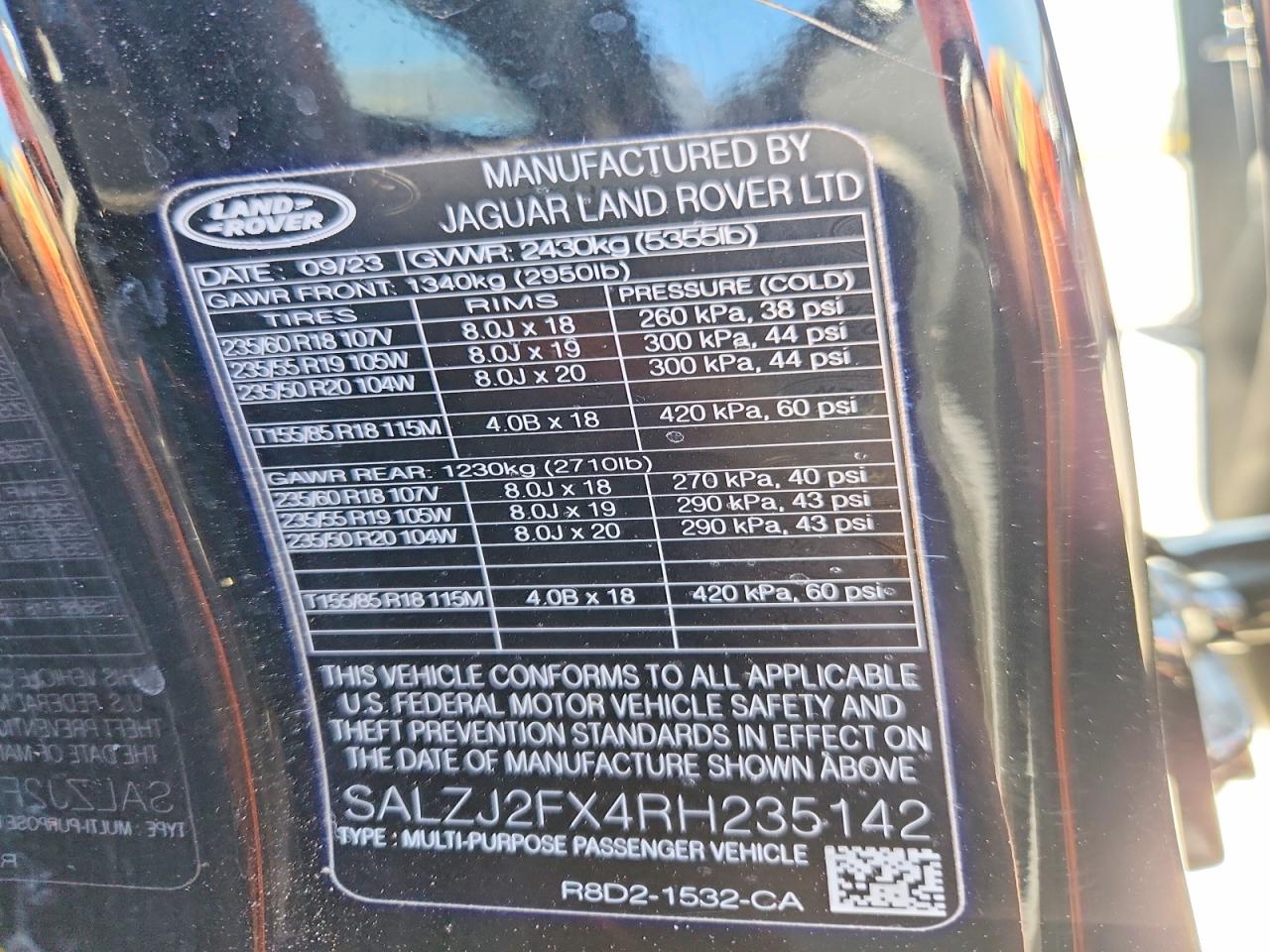 LAND ROVER RANGE ROVER EVOQUE 2024 — 15