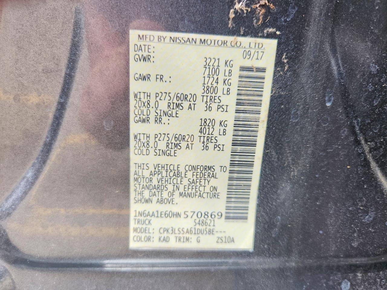 NISSAN TITAN 2017 — 14