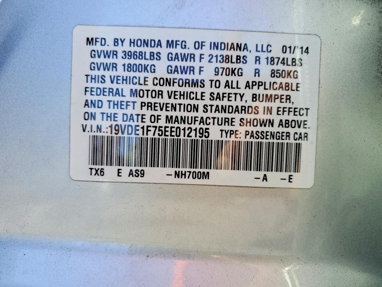 ACURA ILX 2014 — 14