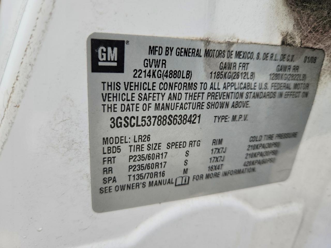SATURN VUE 2008 — 13